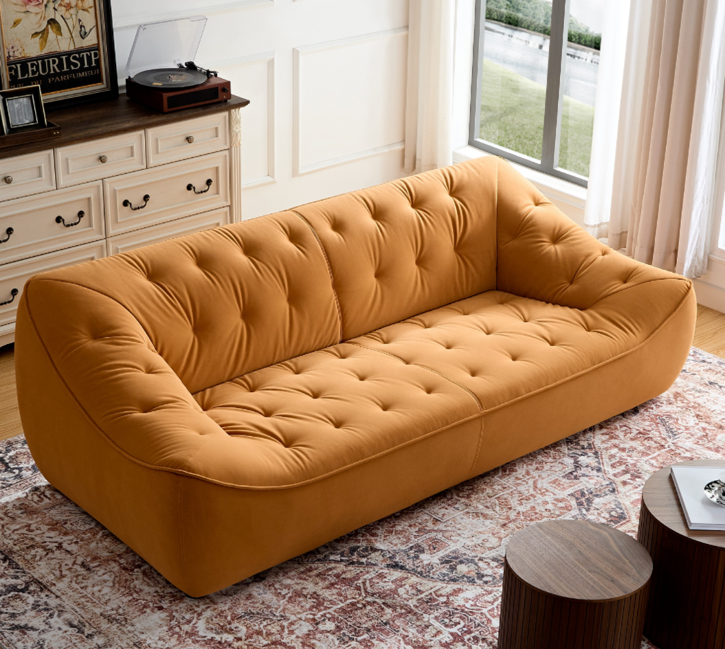 WKS10O Orangeset sofa, durable fabric, solid wood frame