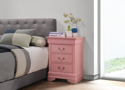 Charming Pink Nightstand With Timeless Elegance