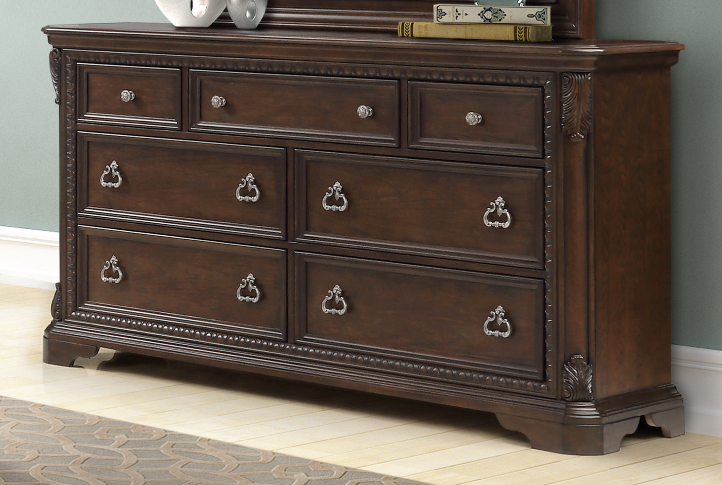 Mahogany 7 Drawer Dresser