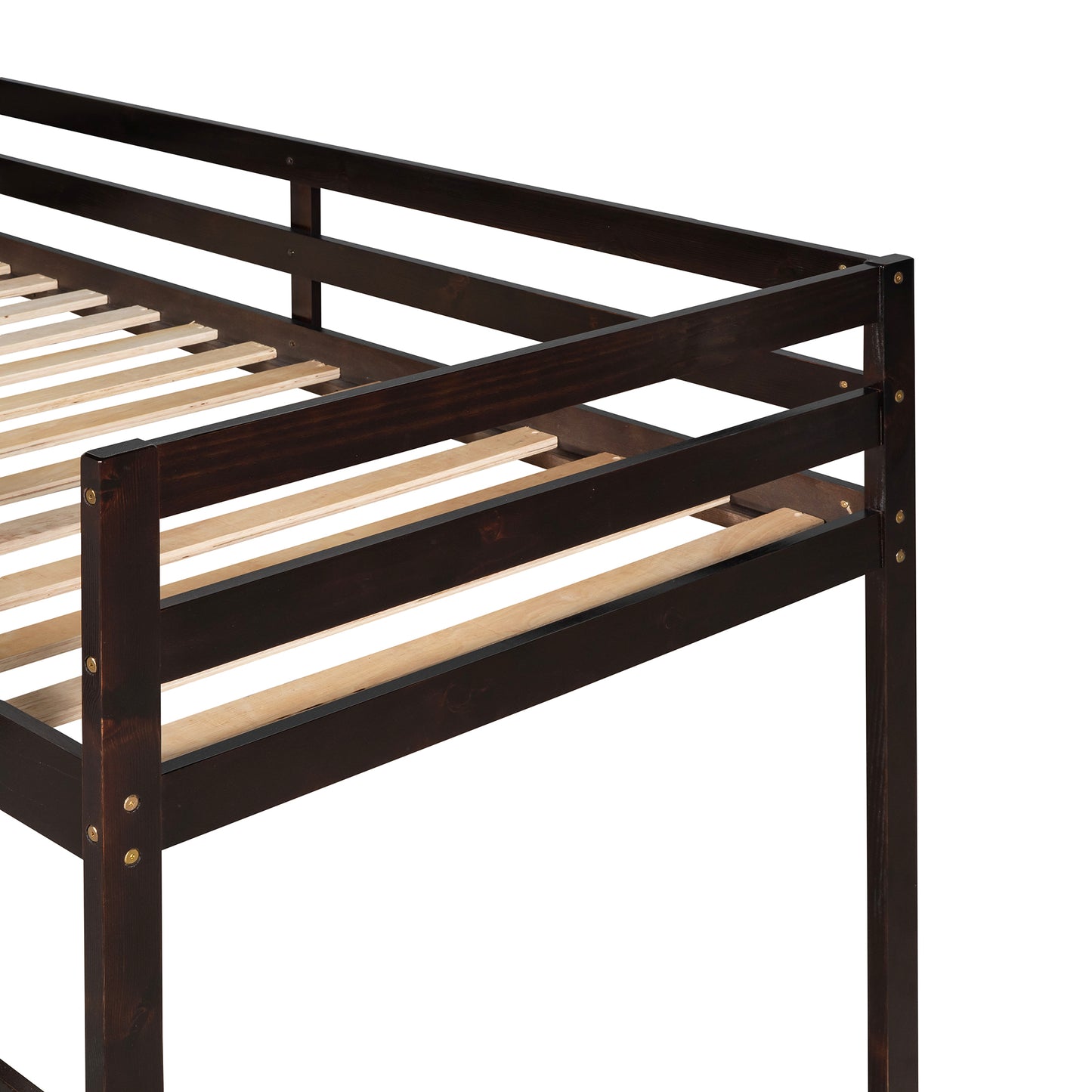 Loft Bed with Slide, Multifunctional Design, Twin (Espresso)(OLD SKU: WF191904AAP)