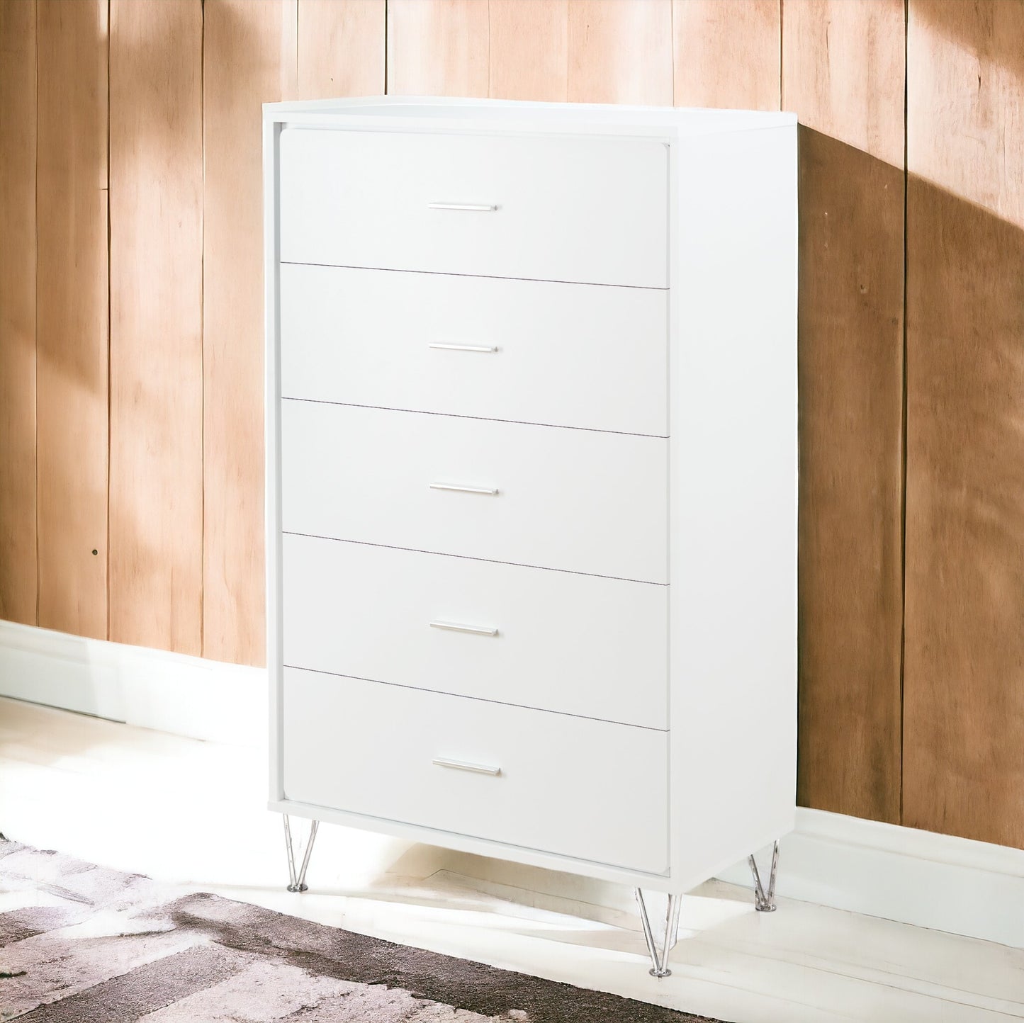 Deoss White Finish Chest