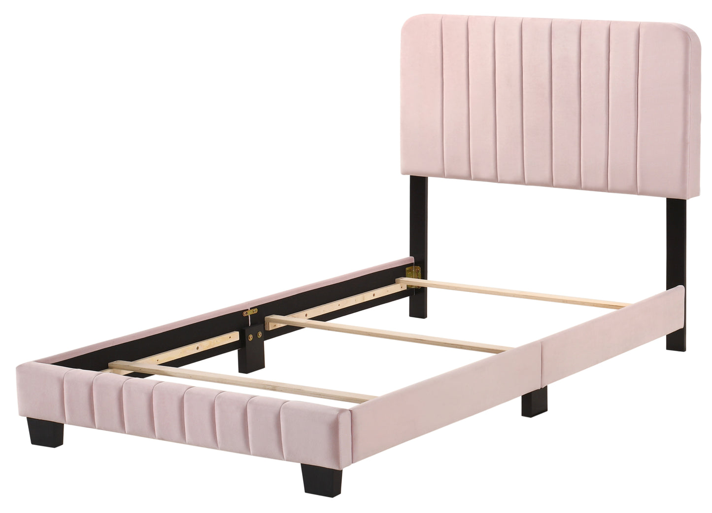 Charming Contemporary Pink Twin Bed