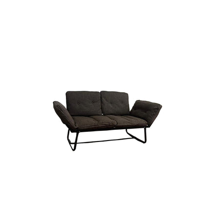 Violette Metal Frame Futon Love Seat