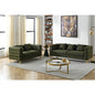 3-seater + 2-seater Combination sofa.Green teddy