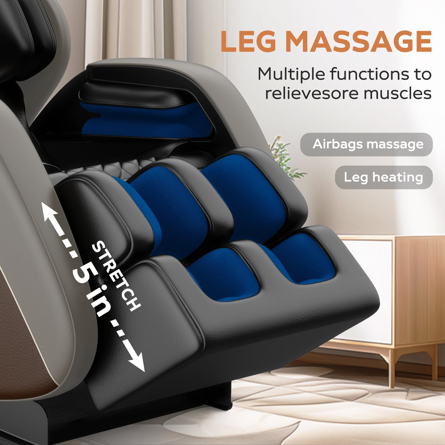 Massage Chair Recliner with Zero Gravity with Full Body Air Pressure