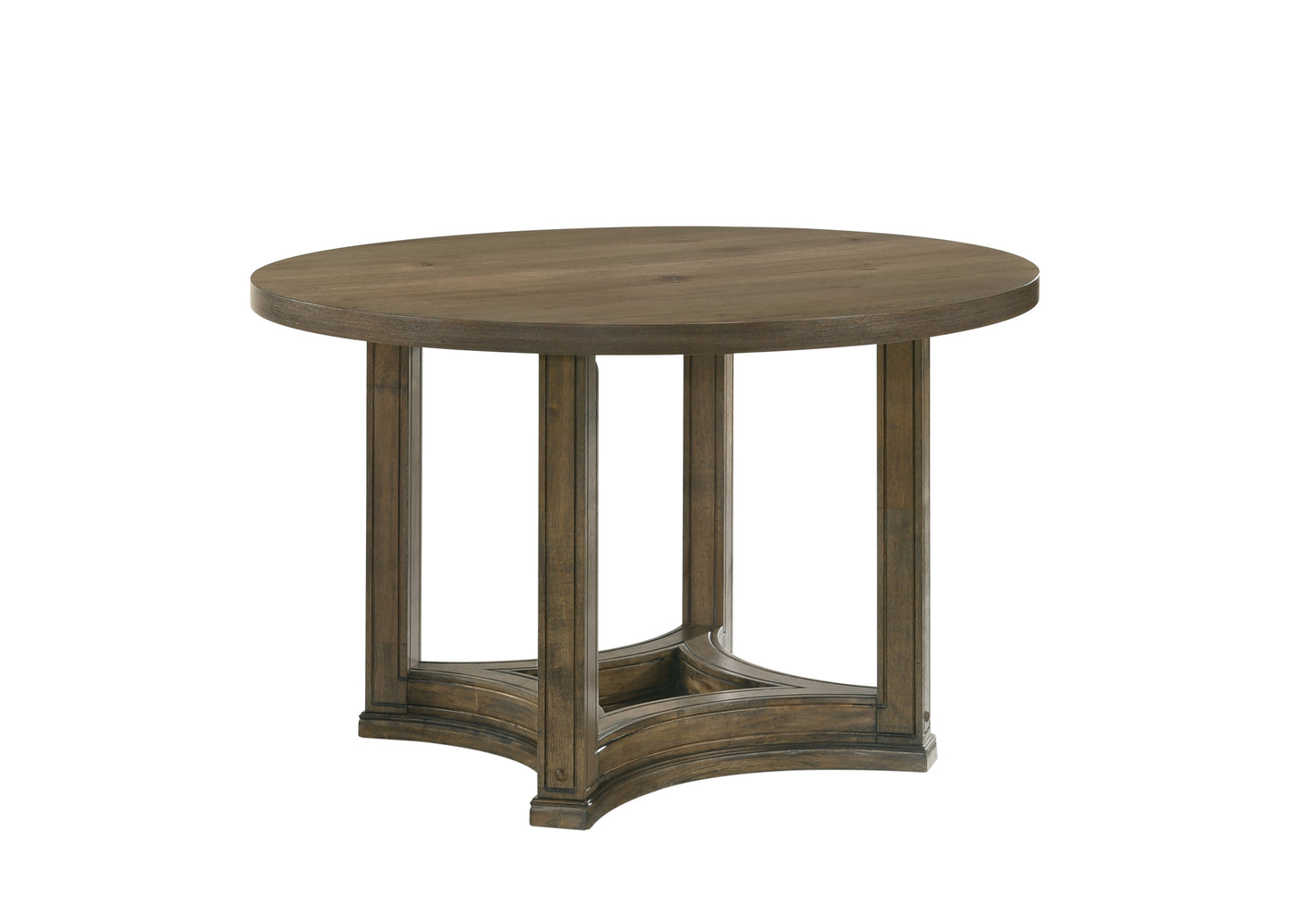 Parfield Weathered Oak Finish Round Dining Table