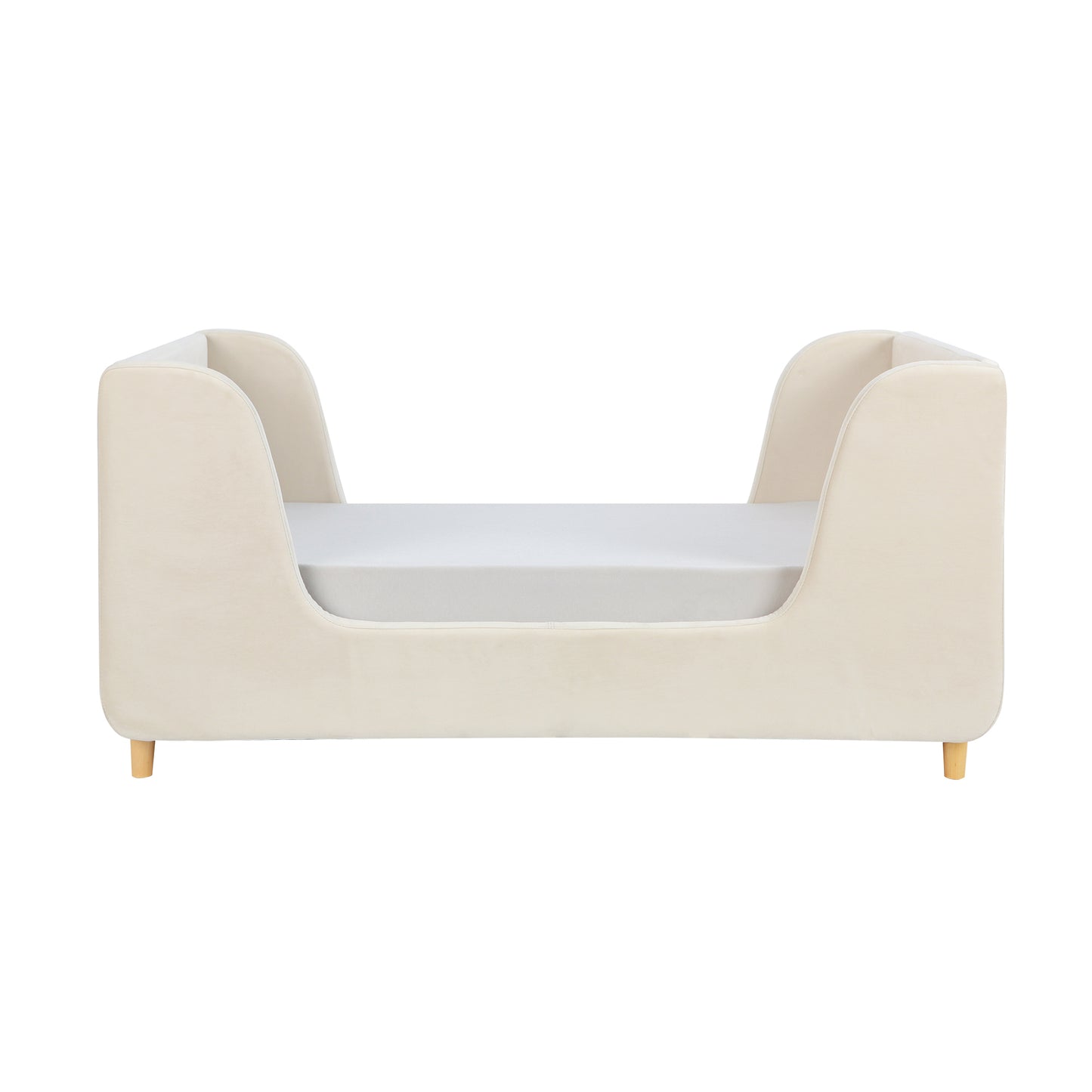 Bodhi Upholstered Toddler Bed in Almond