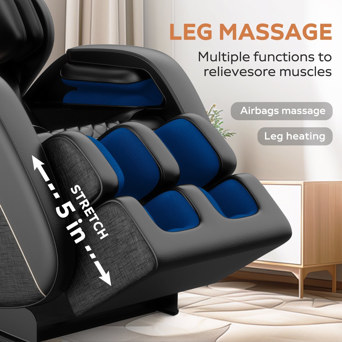 Massage Chair Recliner with Zero Gravity with Full Body Air Pressure