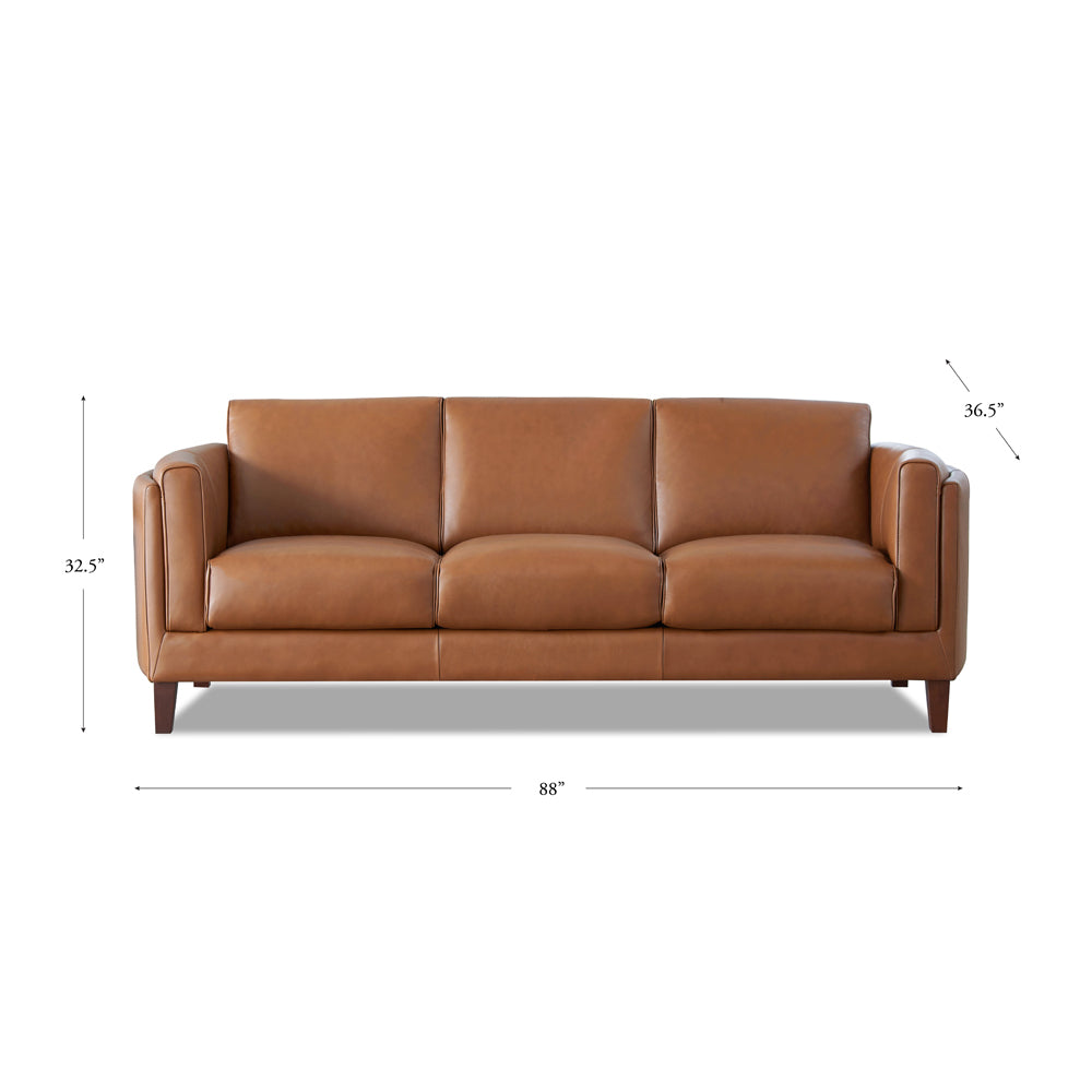 Maui Leather Sofa