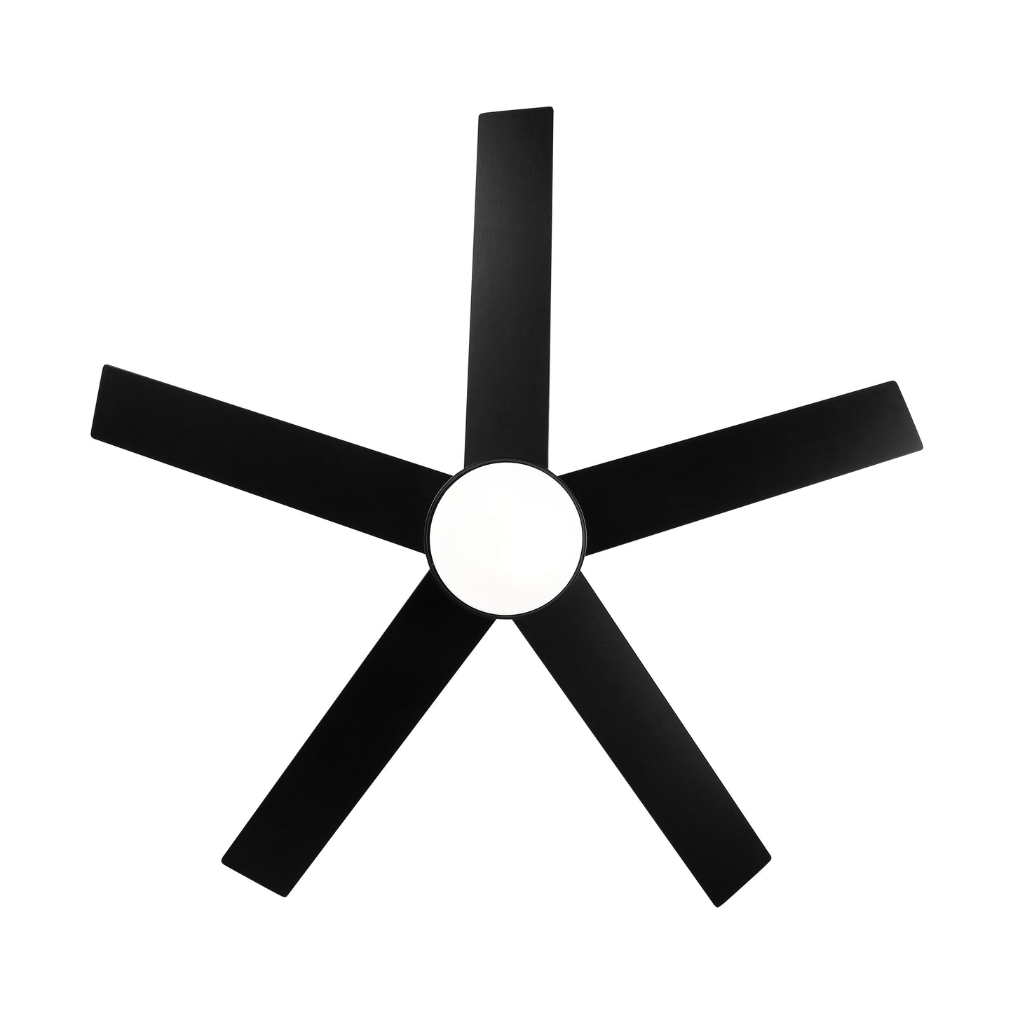 52 inch indoor 5 plywood black ceiling fan with light