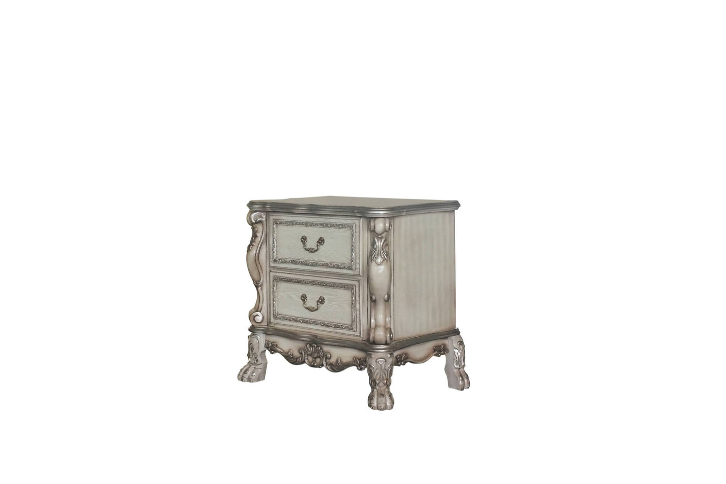 Dresden Vintage Bone White Finish Nightstand
