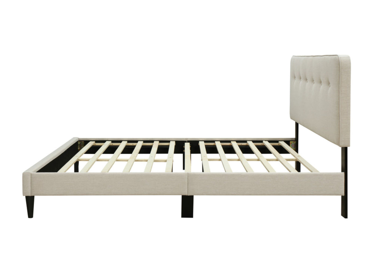 King Sized Upholstered Bed in a Box w/ USB