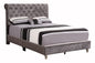 Stylish Transitional Upholstered Bed