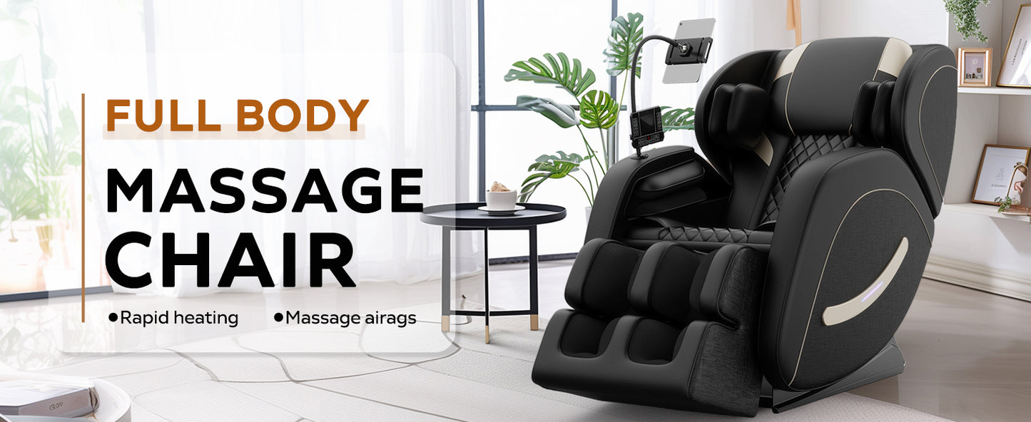 Massage Chair Recliner with Zero Gravity with Full Body Air Pressure