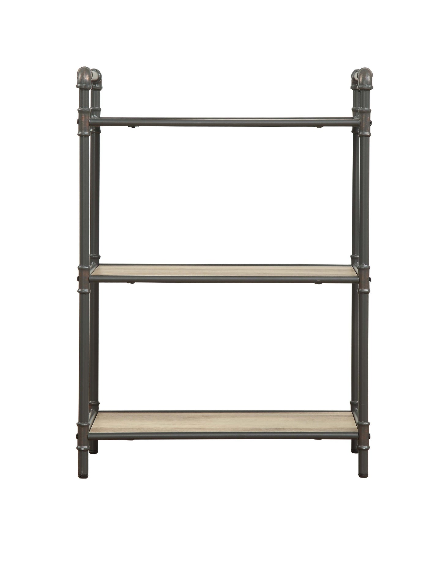 Itzel Antique Oak & Sandy Gray Finish Bookshelf