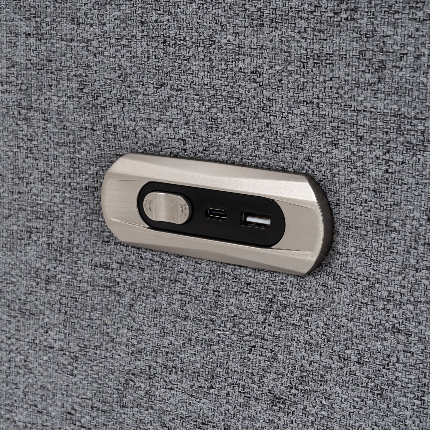 89" Power Recliner Sectional Sofa Home Theater Reclining Sofa with Two USB Ports, Two Storage Drawers for Living Room, Gray