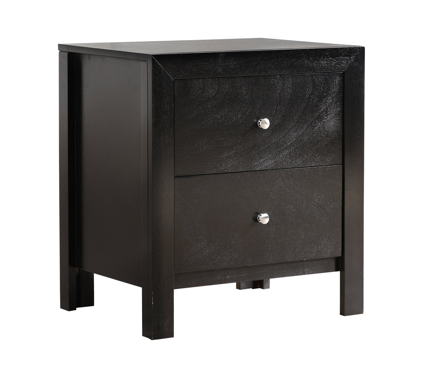 Elegantly Designed Bedside Table In Chic Black