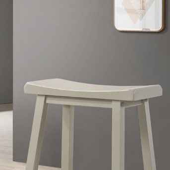 Set 17.5" of 2 Alonzo Light Gray Backless Ergonomic Counter Height Stool