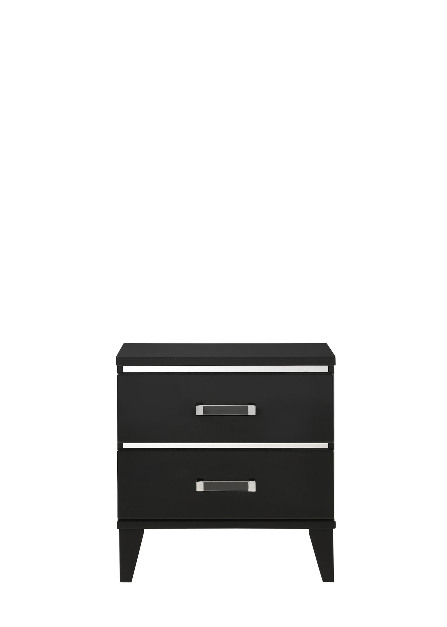 Chelsie Black Finish Nightstand