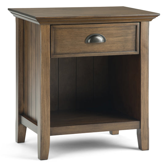 Acadian - Bedside Table - Rustic Natural Aged Brown
