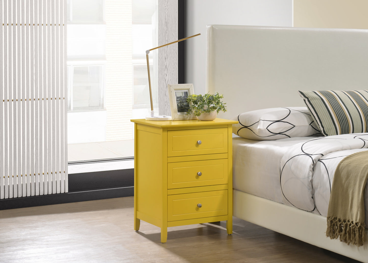 Modern Yellow Nightstand For Your Bedroom