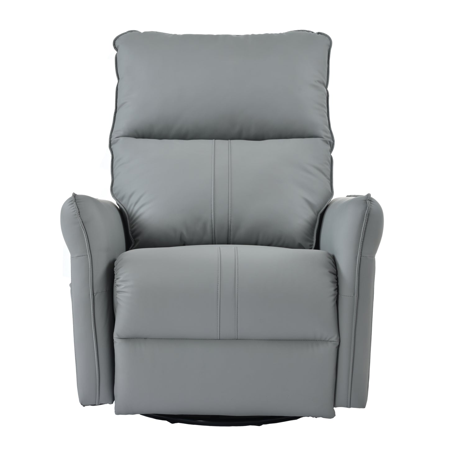 Power Swivel Rocker Recliner Chair for Adults, 270° Swivel Rocking Recliner Chair,Electric Small Recliners for Small Spaces, Single Sofa Recliner for Living Room, Bedroom,RV (Blue-gray+270° Swivel)