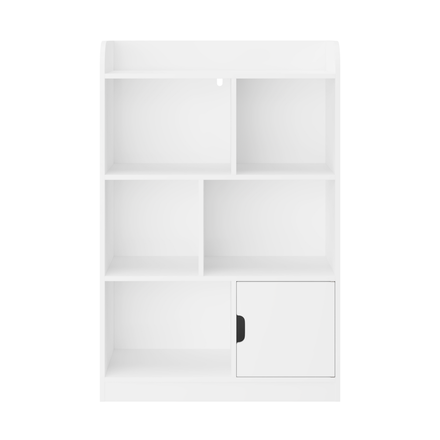 Kids Bookcase, Bookshelf with 6 Compartments, Freestanding Shelves and Cube Organizer, for Bedroom Living Room Office Closet School in White