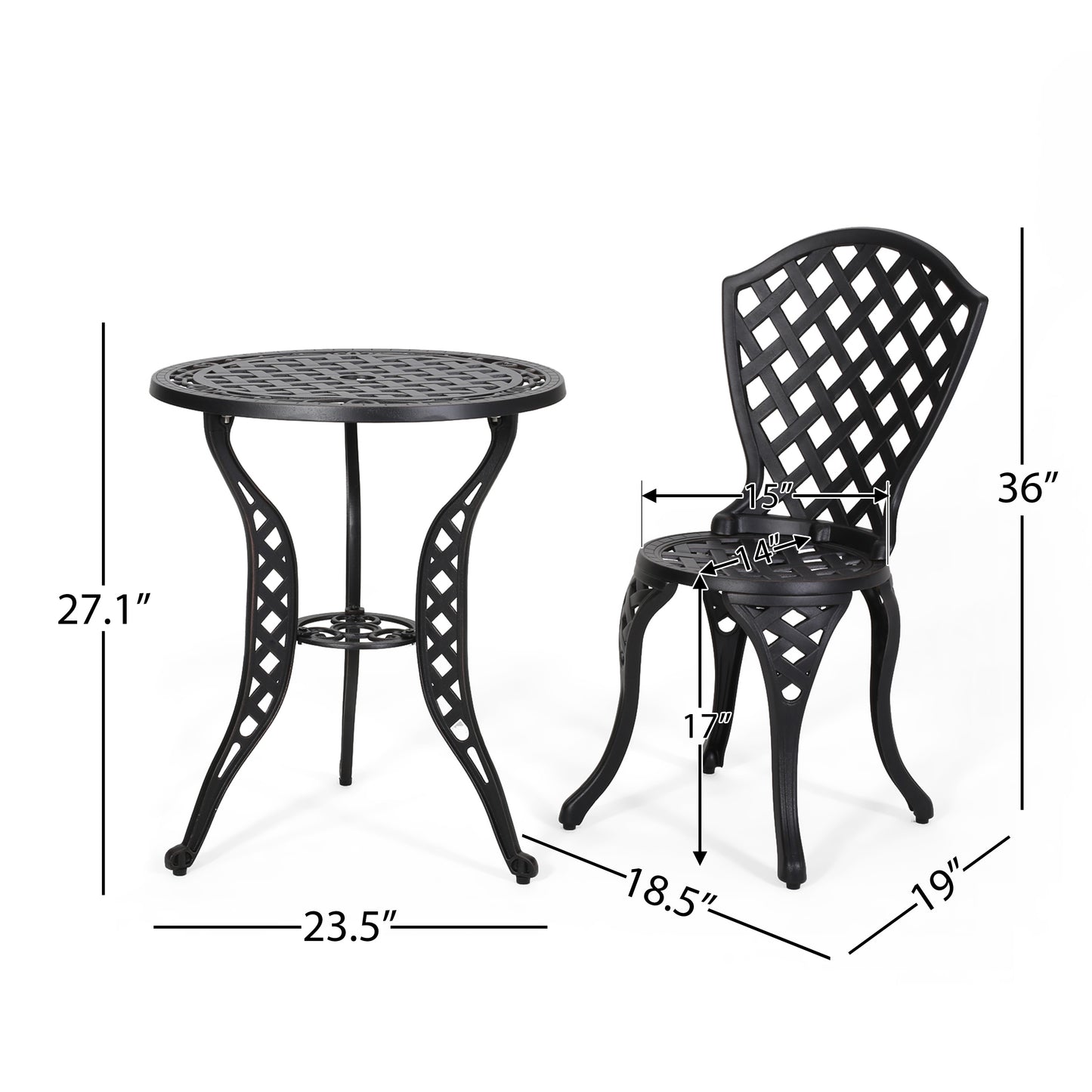 BONO METAL BISTRO SET