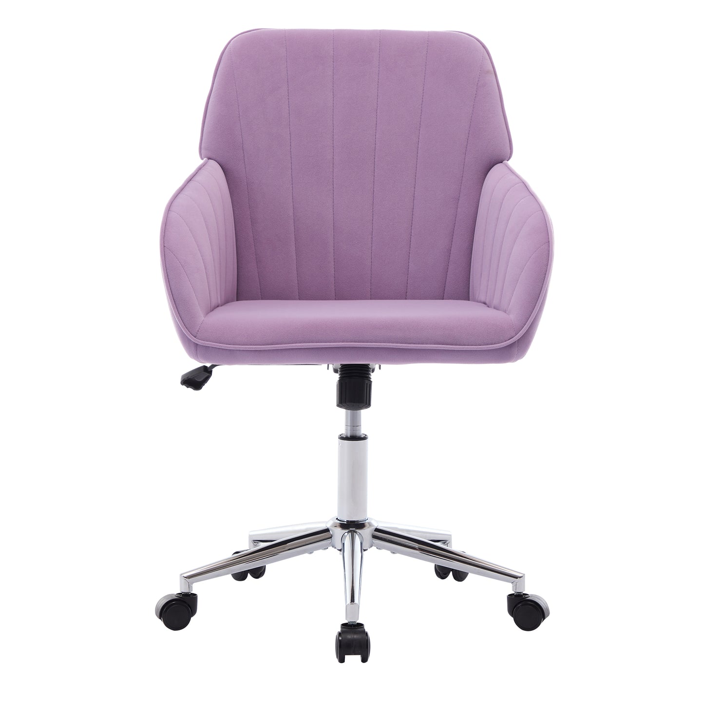 TY Ergonomic Swivel Office Chair, Comfortable Backrest Seat, Lilac Velvet, Adjustable for Home and Bedroom