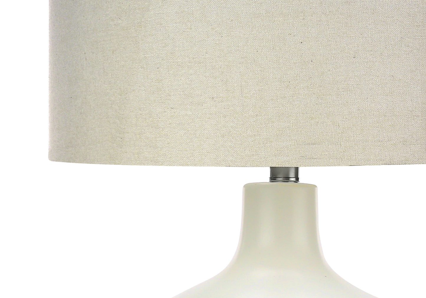 Lighting, 25"h, Table Lamp, Ivory / Cream Shade, Cream Ceramic, Contemporary