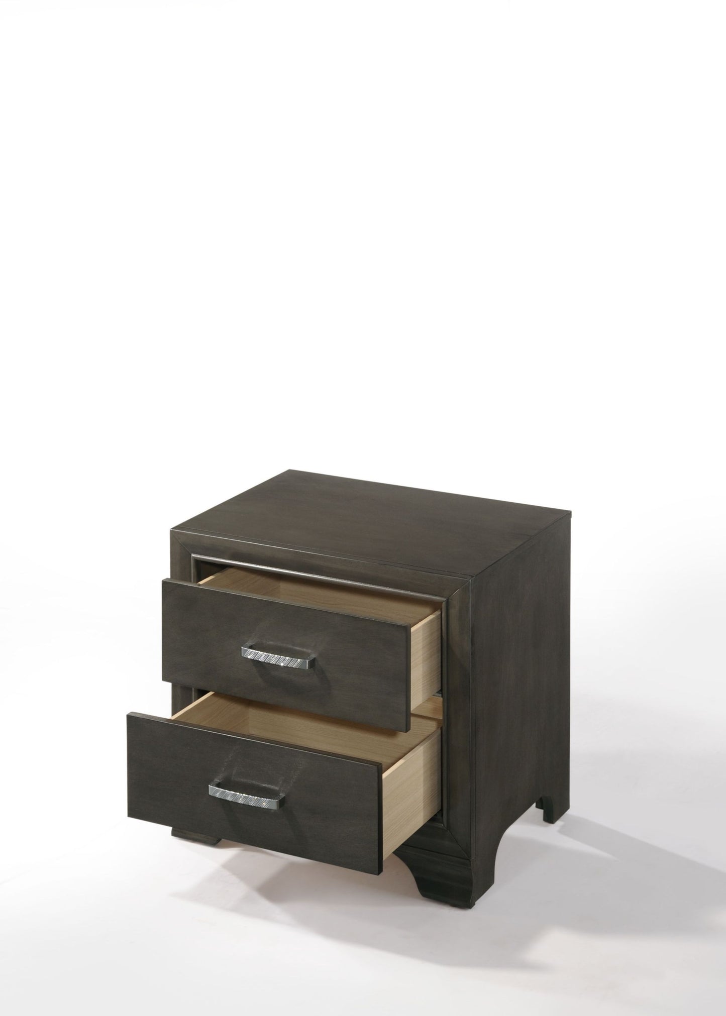 Carine II Gray Finish Nightstand