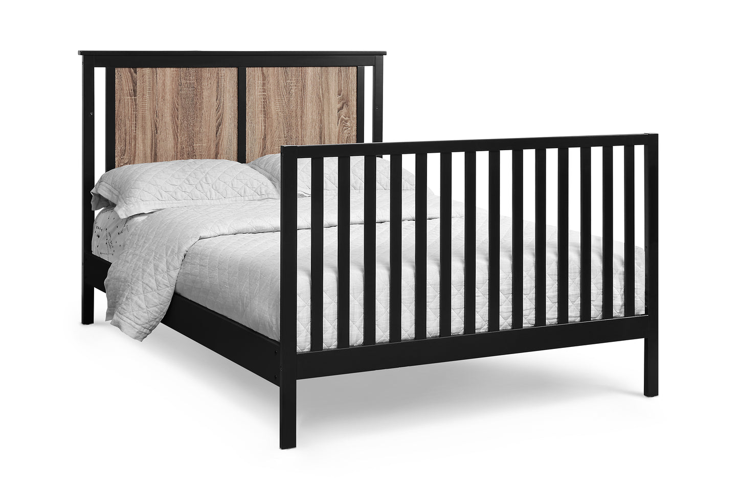 Connelly 4-in-1 Convertible Crib Black/Vintage Walnut