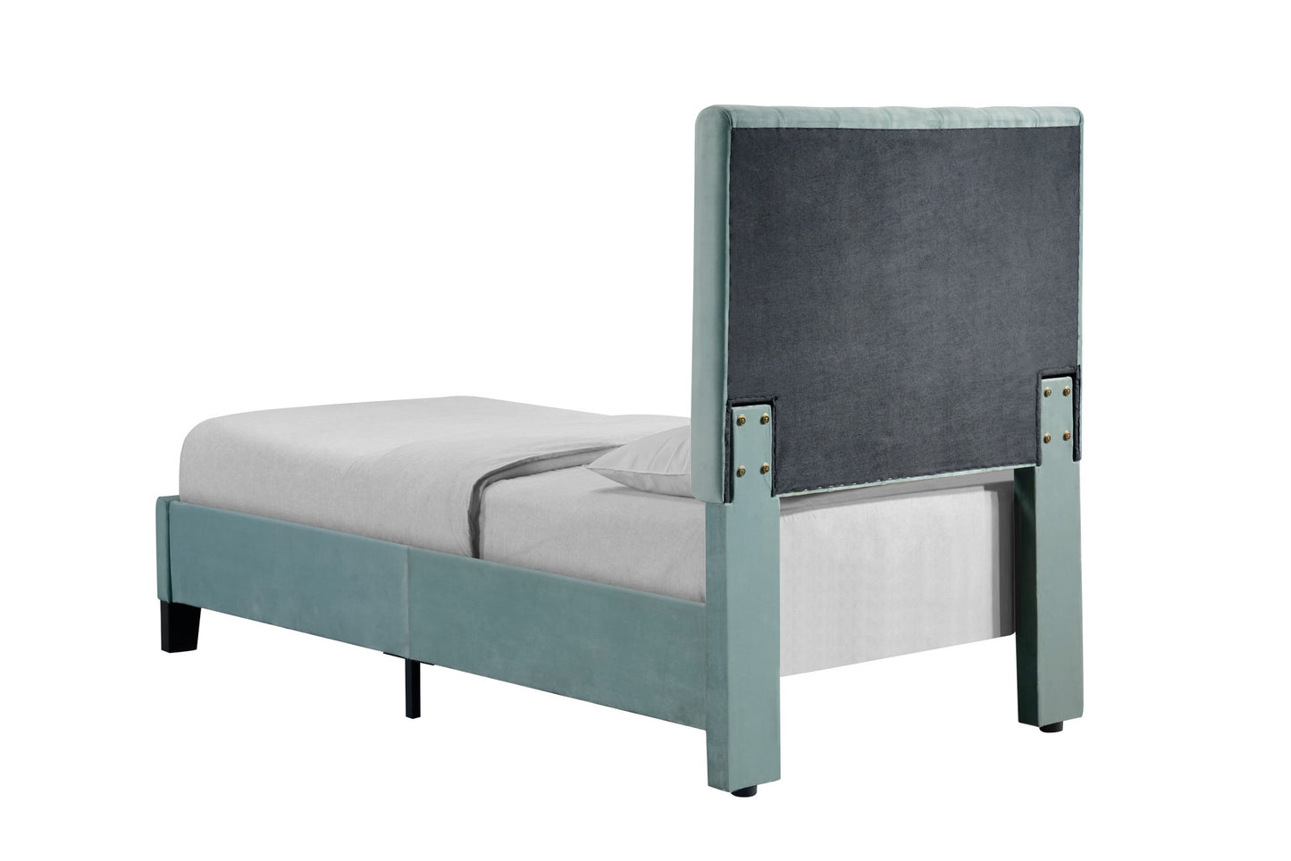 Luma Blue Twin Upholstered Bed