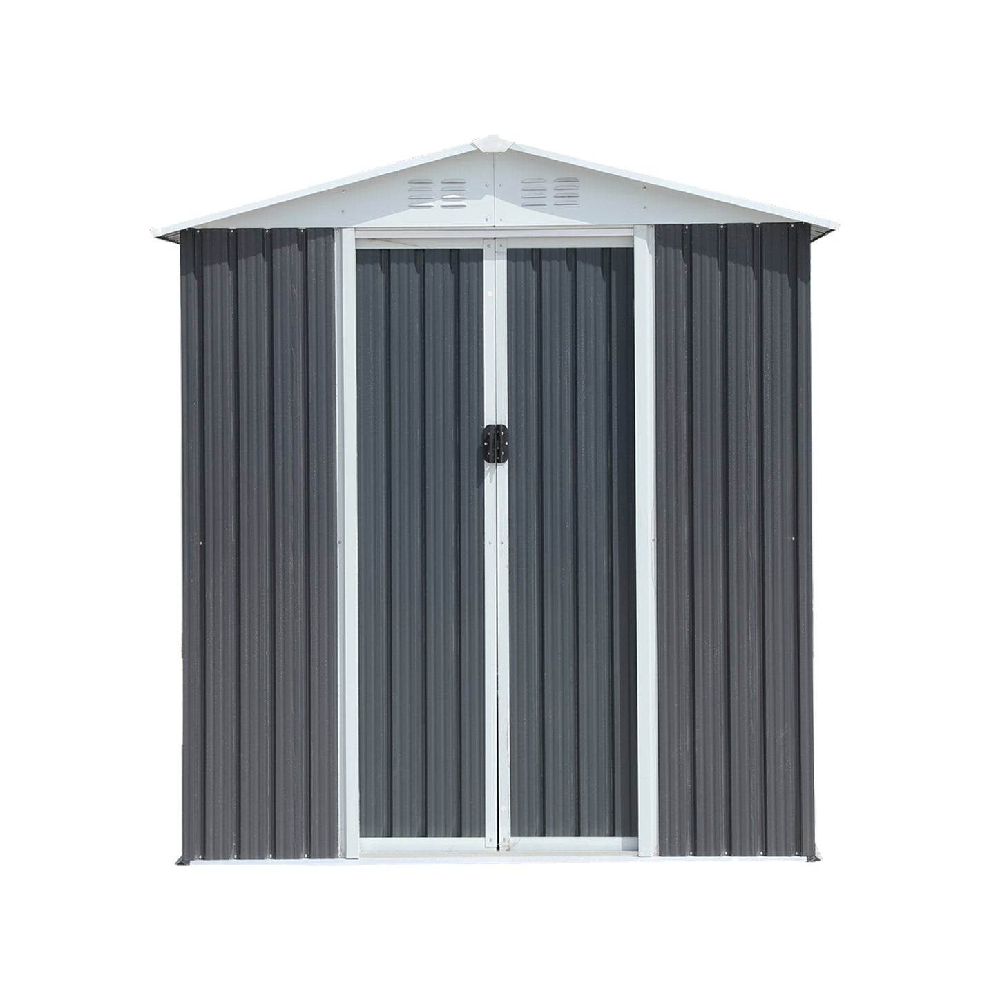 Outdoor Storage Sheds 6FTx4FT Apex Roof Grey