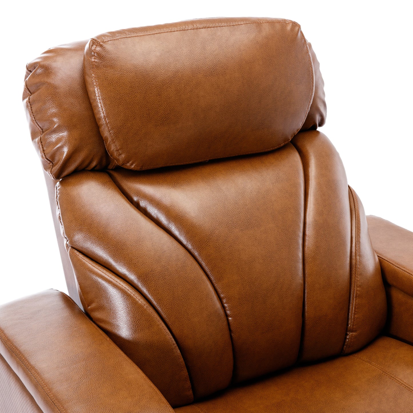 Power Motion Recliner Electric Power Recliner with USB Charging Port, Hidden Arm Storage, Convenient Cup Holder and Bluetooth Speaker,  Light  Brown(Old Sku:SG000800AAS)