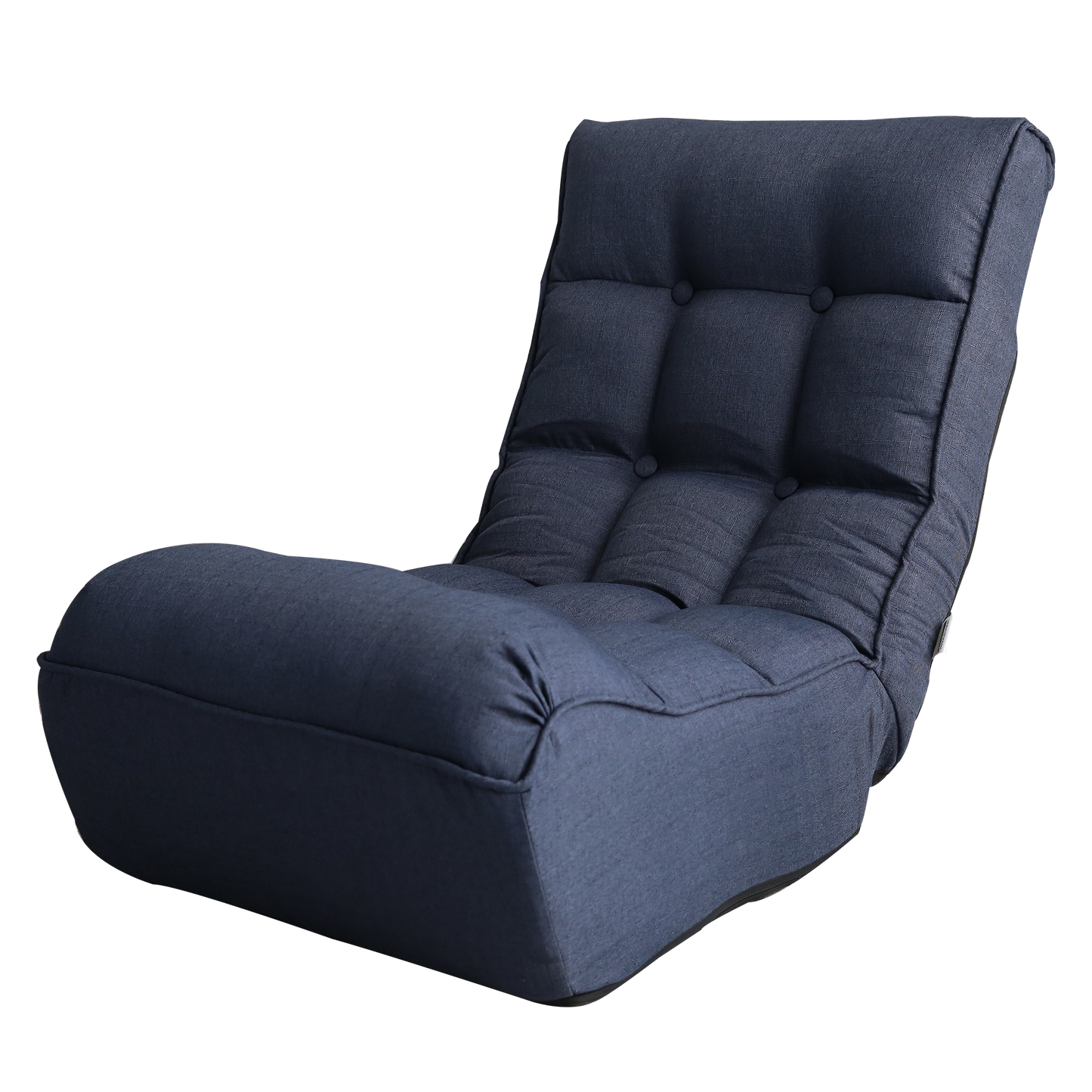 Single sofa reclining chair Japanese chair lazy sofa tatami balcony reclining chair leisure sofa adjustable chair,Navy