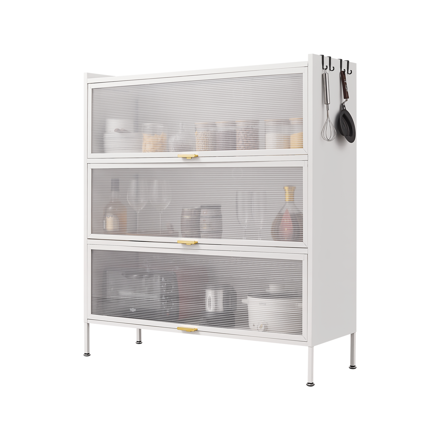 3 Tier Pantry Storage Cabinet Baker Racks for Kitchen with Storage Kitchen Pantry Storage Cabinet Microwave Rack Storage Rack