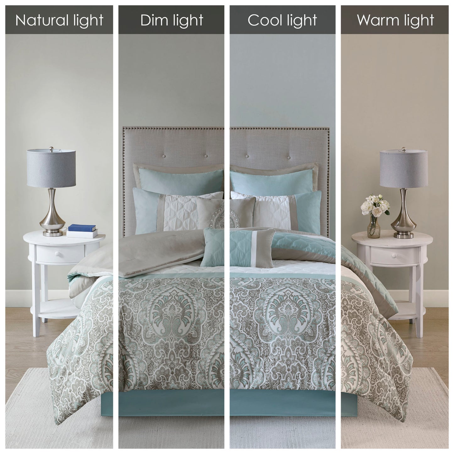 Cal King 8 Piece Comforter Set