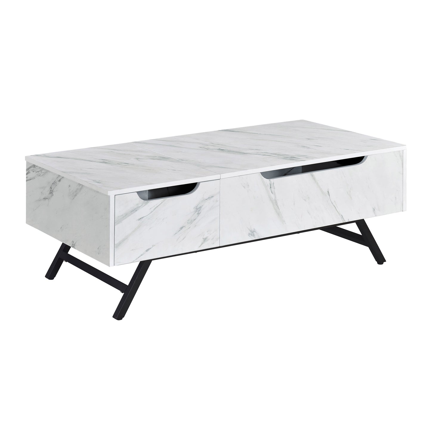 White Coffee Table with Lift Top