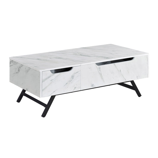 White Coffee Table with Lift Top