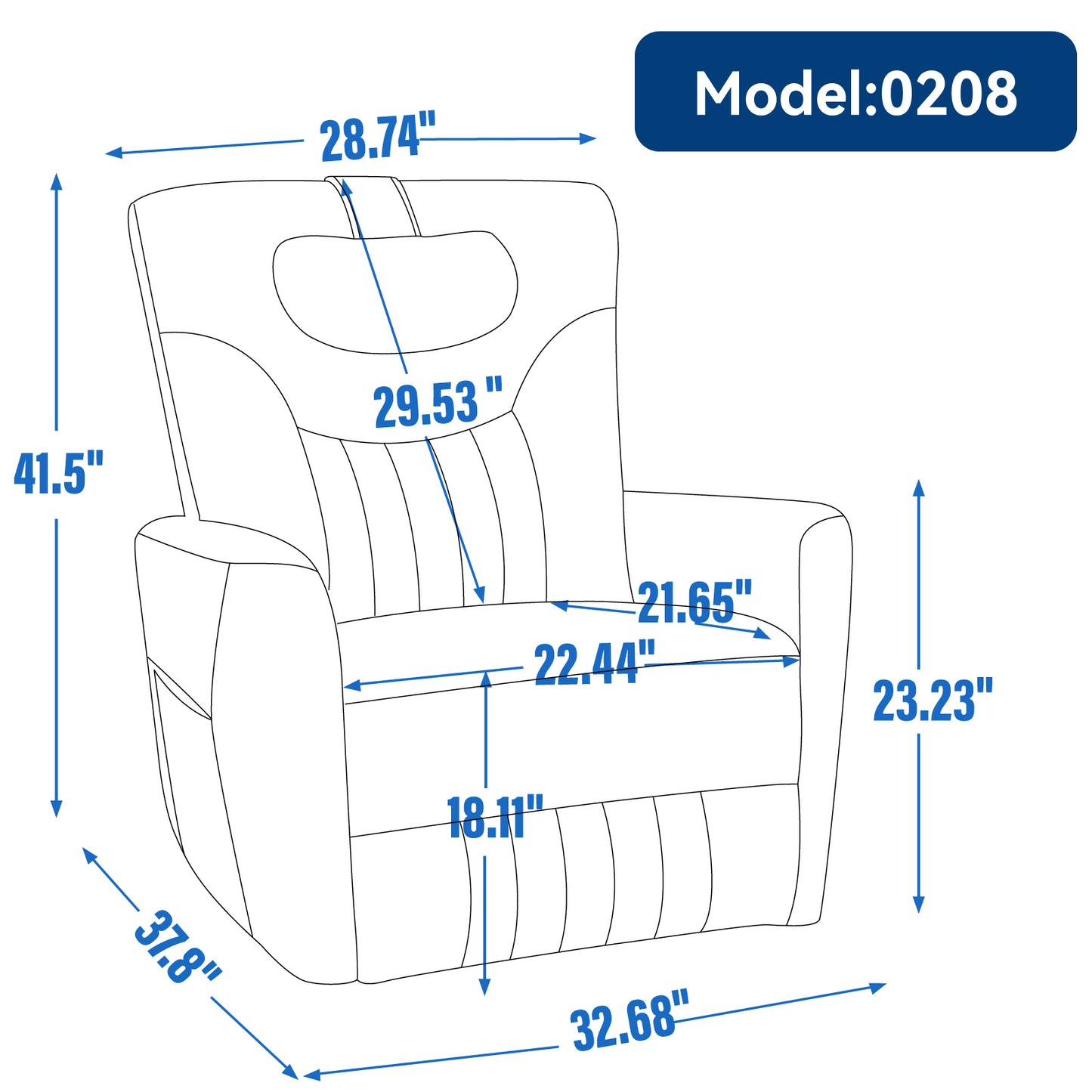 Beige Swivel and Rocker Power Recliner Chair with Lumbar and Neck Support Pillow, Heavy Duty Motion Mechanism with USB and Type-C Ports