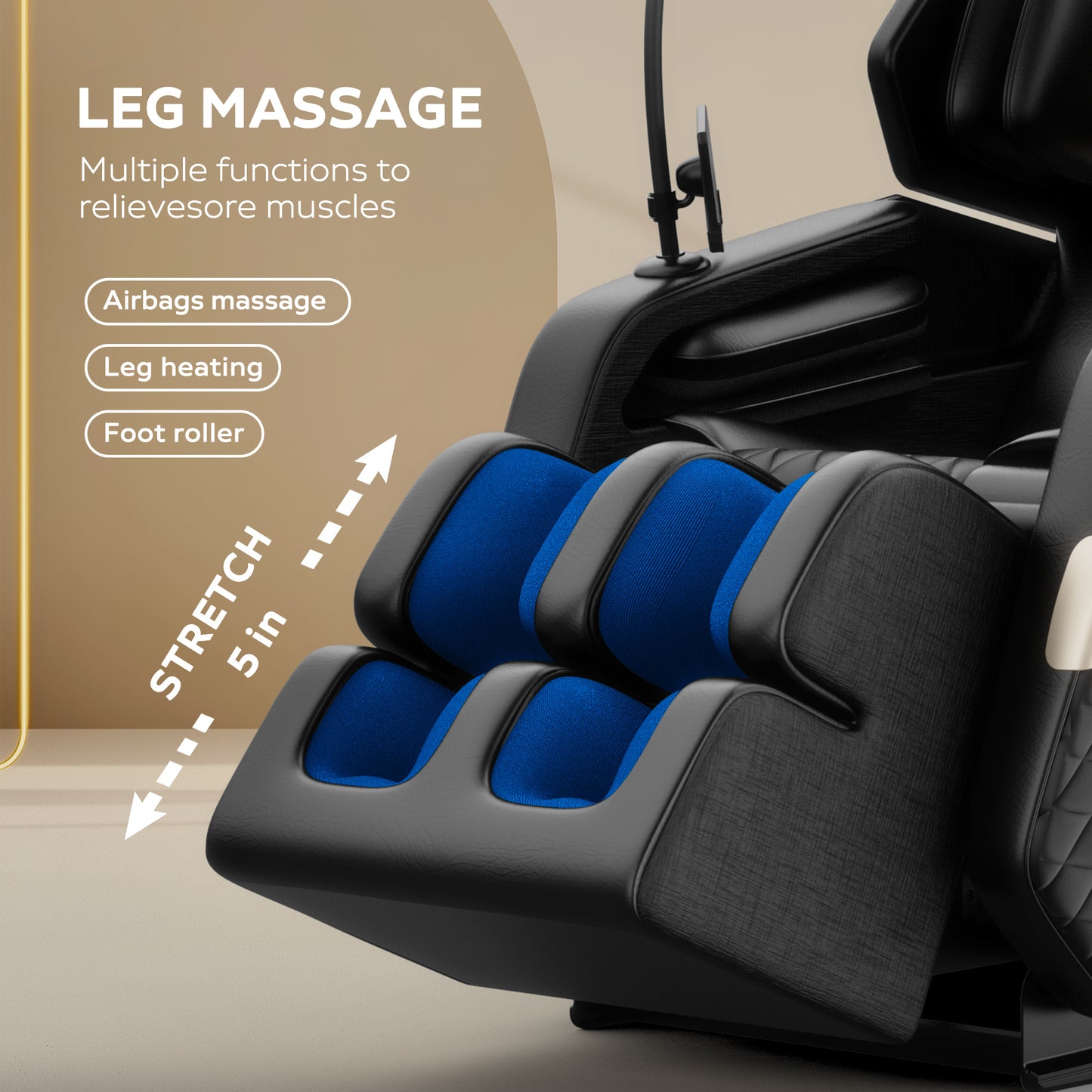 Massage Chair Recliner with Zero Gravity with Full Body Air Pressure