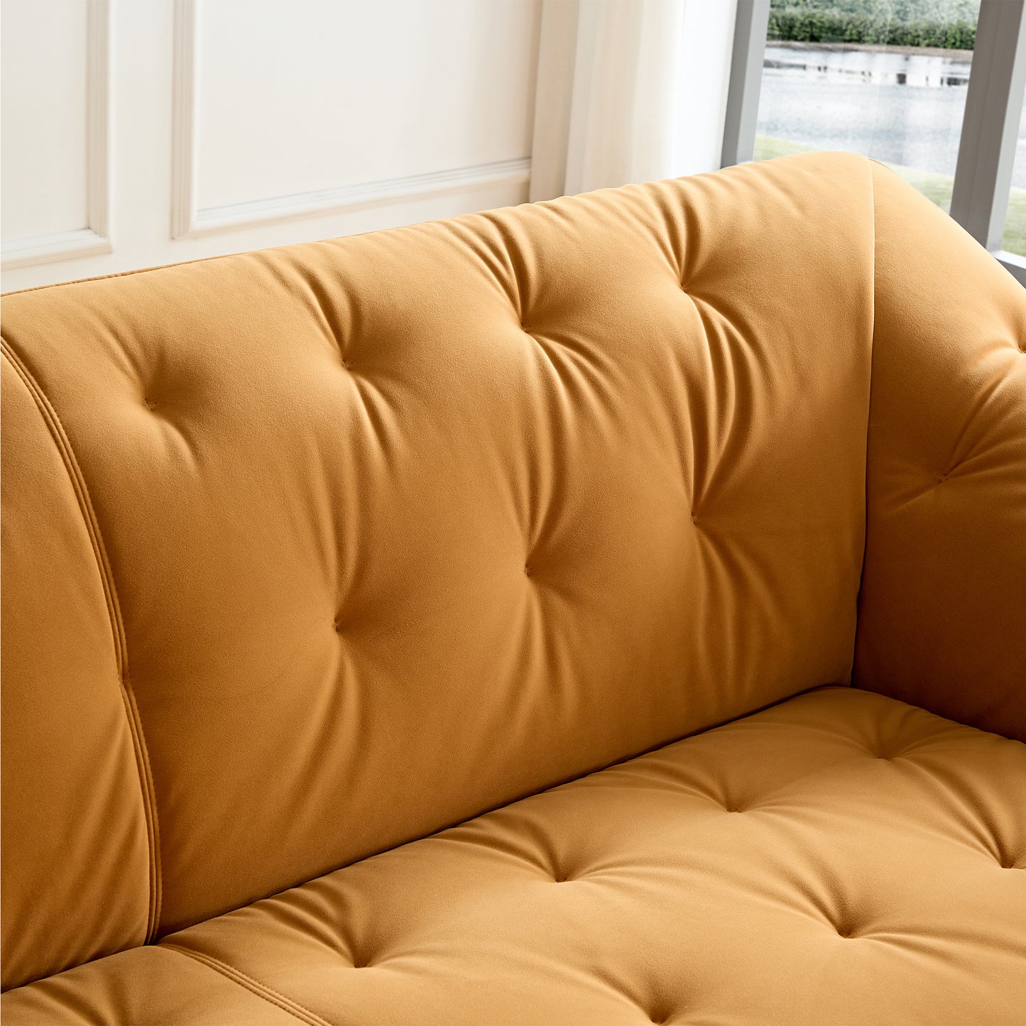 WKS10O Orangeset sofa, durable fabric, solid wood frame