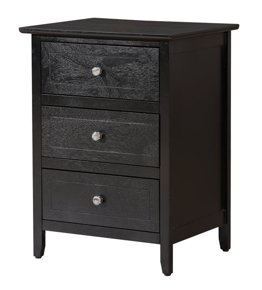 Stylish Transitional Black Nightstand