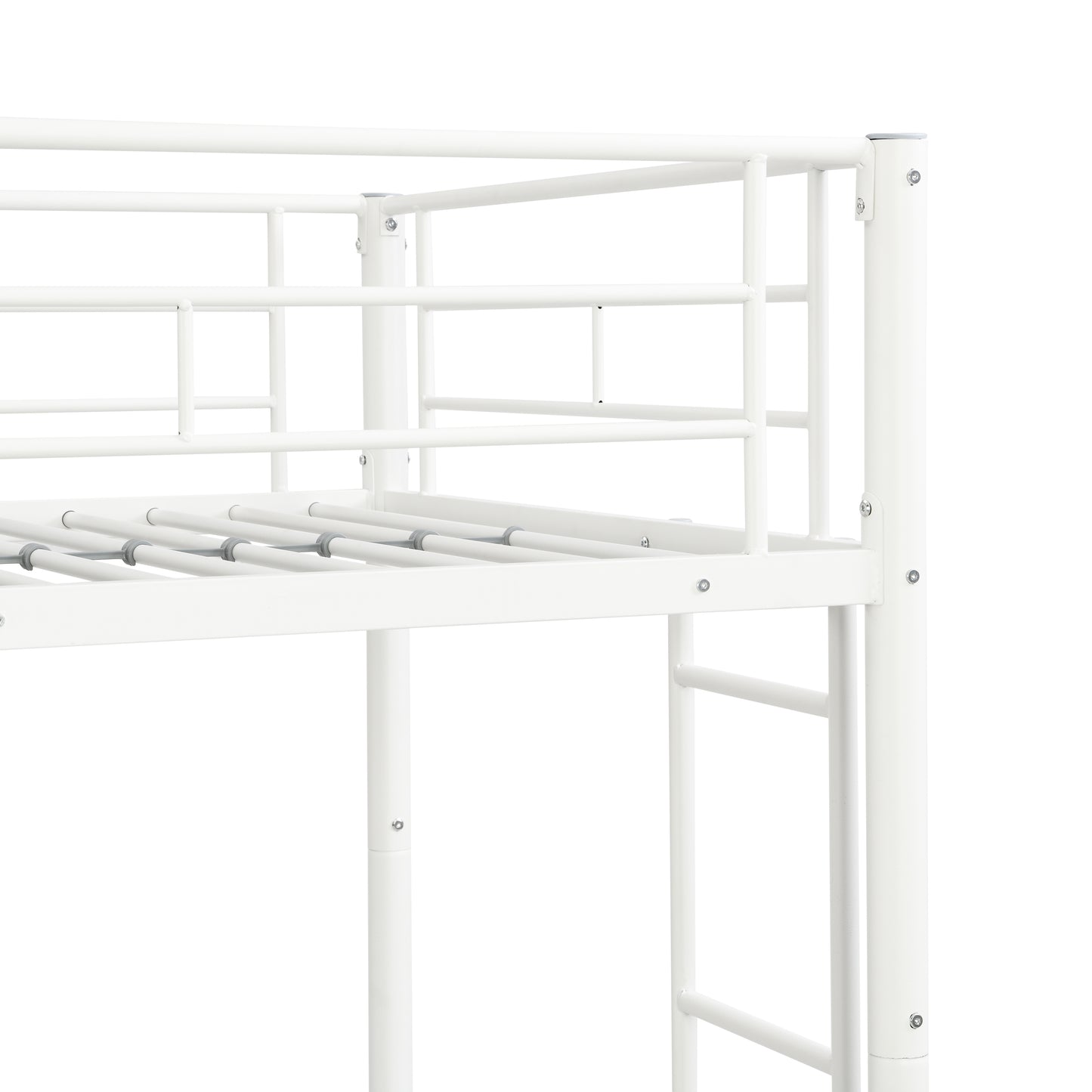 METAL Bunk Bed with trundle WHITE