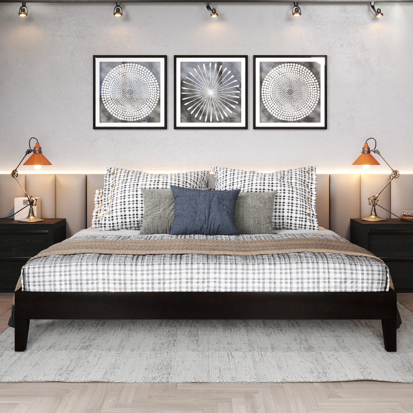 Nix - King Platform Bed - Black