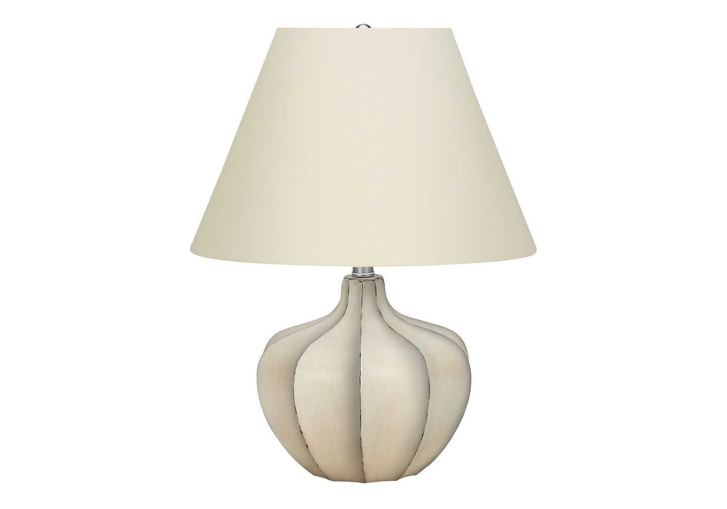 Lighting, 21"h, Table Lamp, Cream Resin, Ivory / Cream Shade, Transitional