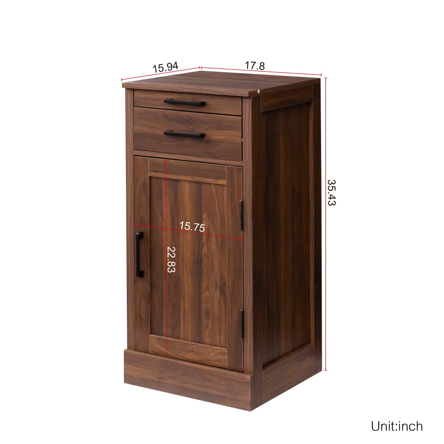 brown walnut color modular wine bar cabinet Buffet Cabinet with Hutch for Dining Room