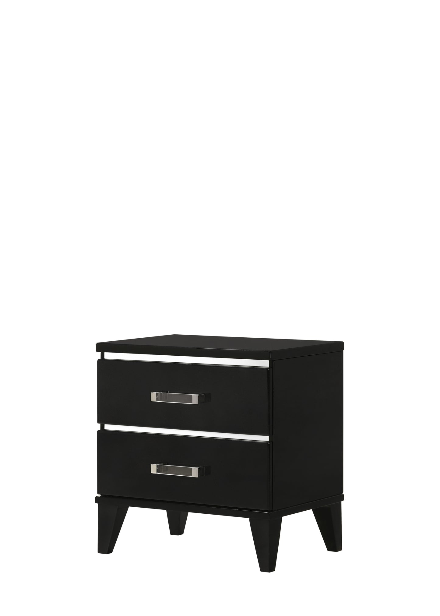 Chelsie Black Finish Nightstand