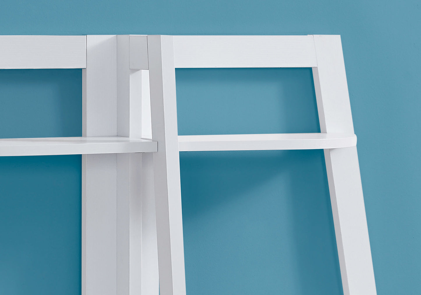 Bookshelf, Bookcase, Etagere, 3 Tier, 48"h, Office, Bedroom, White Laminate, Contemporary, Modern